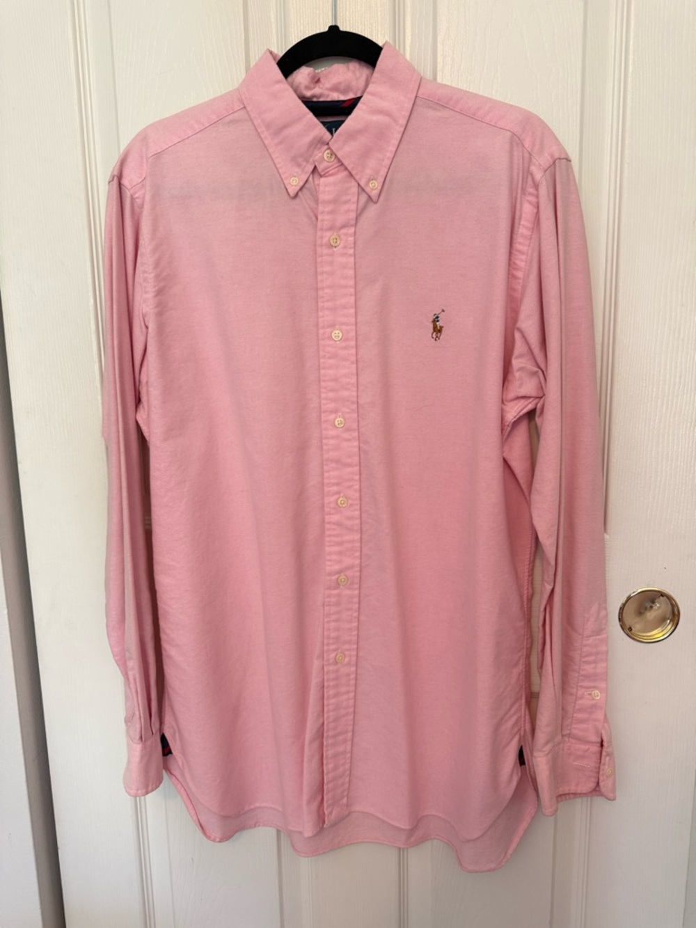 Ralph Lauren Men's Button-Down Oxford Shirt in Light Pink